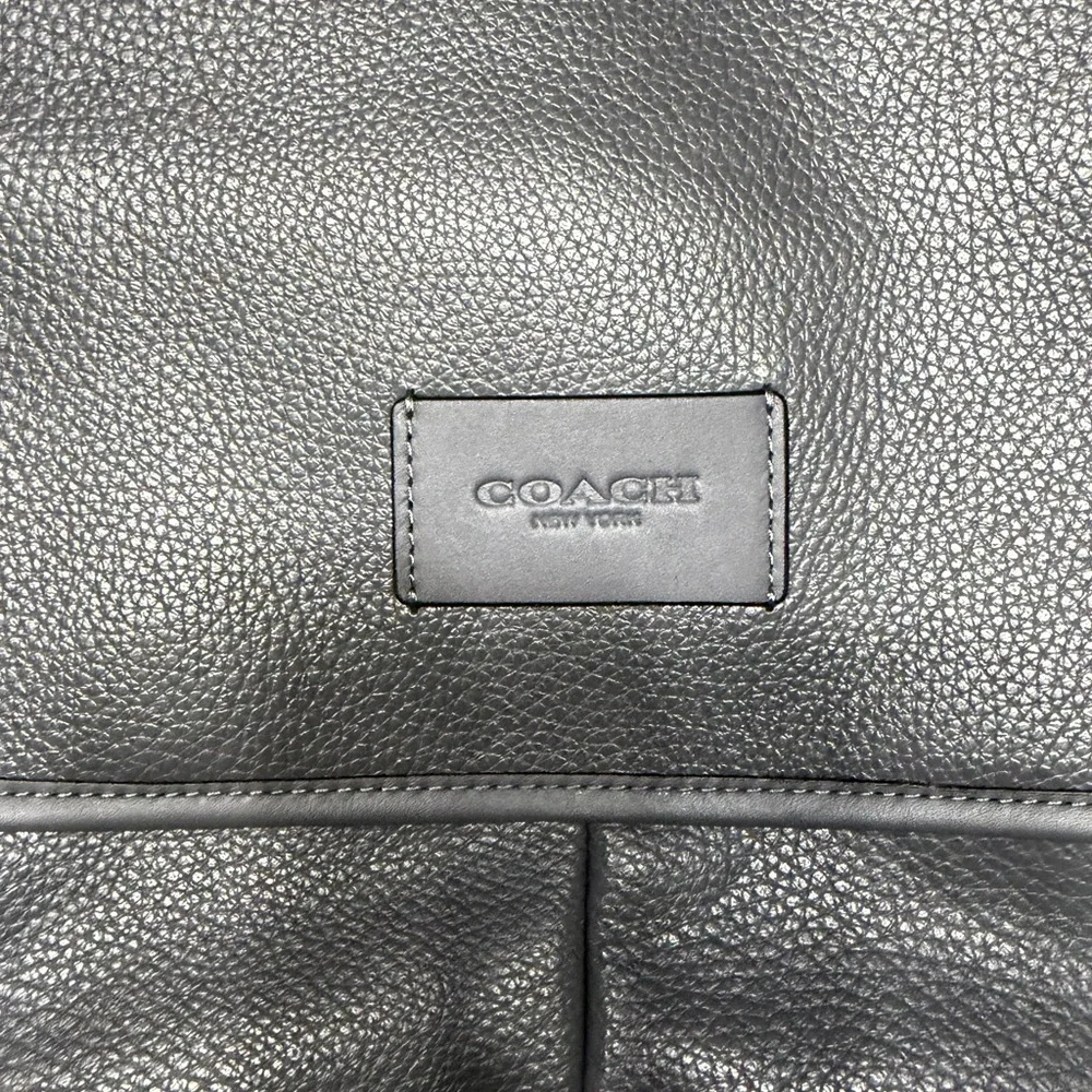 Coach gray Leather Men's Bag